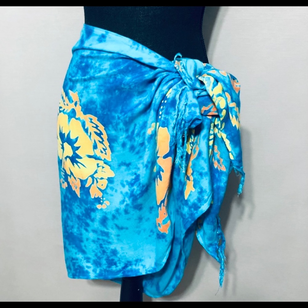 Hibiscus Collection Swimsuit Cover Up, Scarf OS